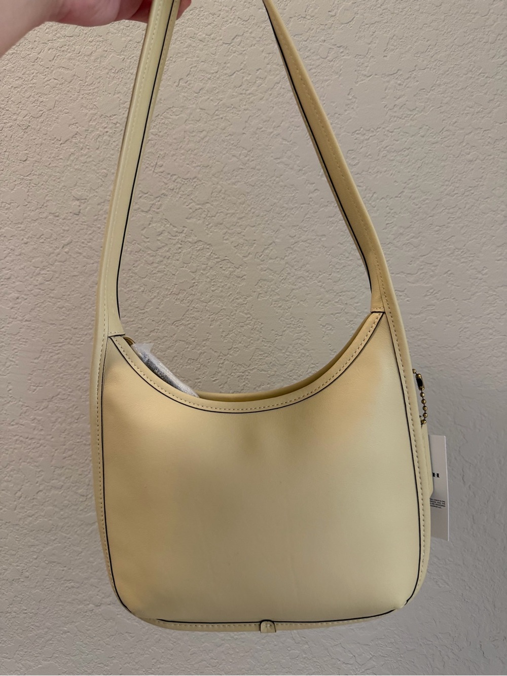 COACH the Curve Zip Bag Limited Re-Edition 1997 in Butter Yellow NWT